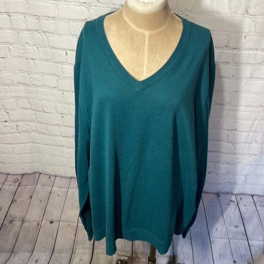 Old Navy V neck Men's Sweater Teal XXL